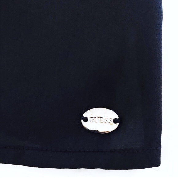 SOLD!! Guess | Sexy Silk Black Tank With Lace Trim - Picture 5 of 8